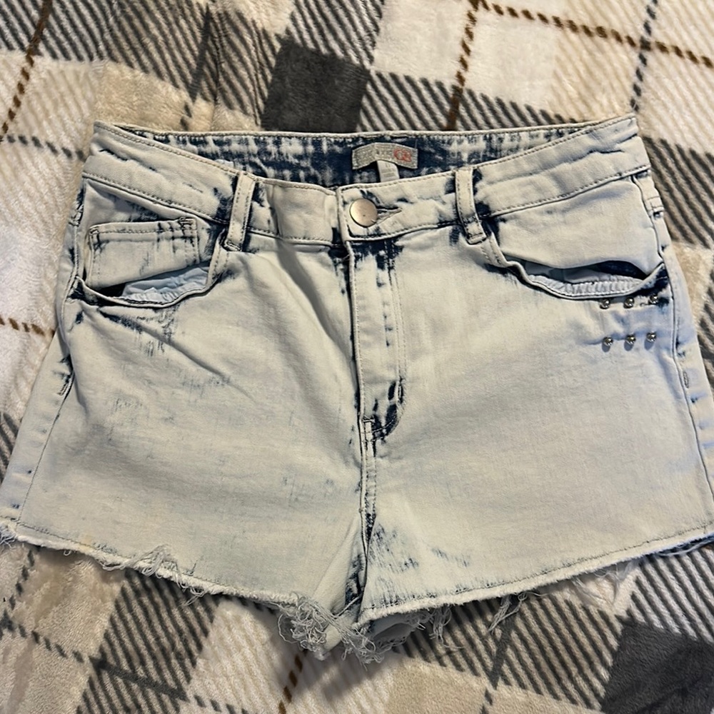 GB girls Blue Jean Shorts Distressed Cut-Off Style